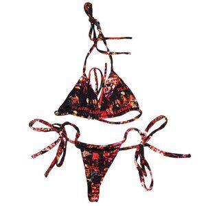 Playboy x FAE House Bikini Set in Black